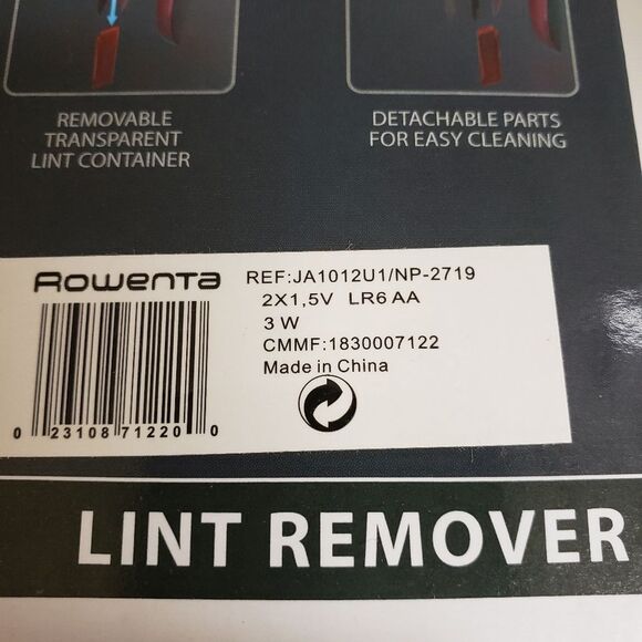 Rowenta Cordless Fabric Lint Remover JA1012 NIB - Picture 6 of 6